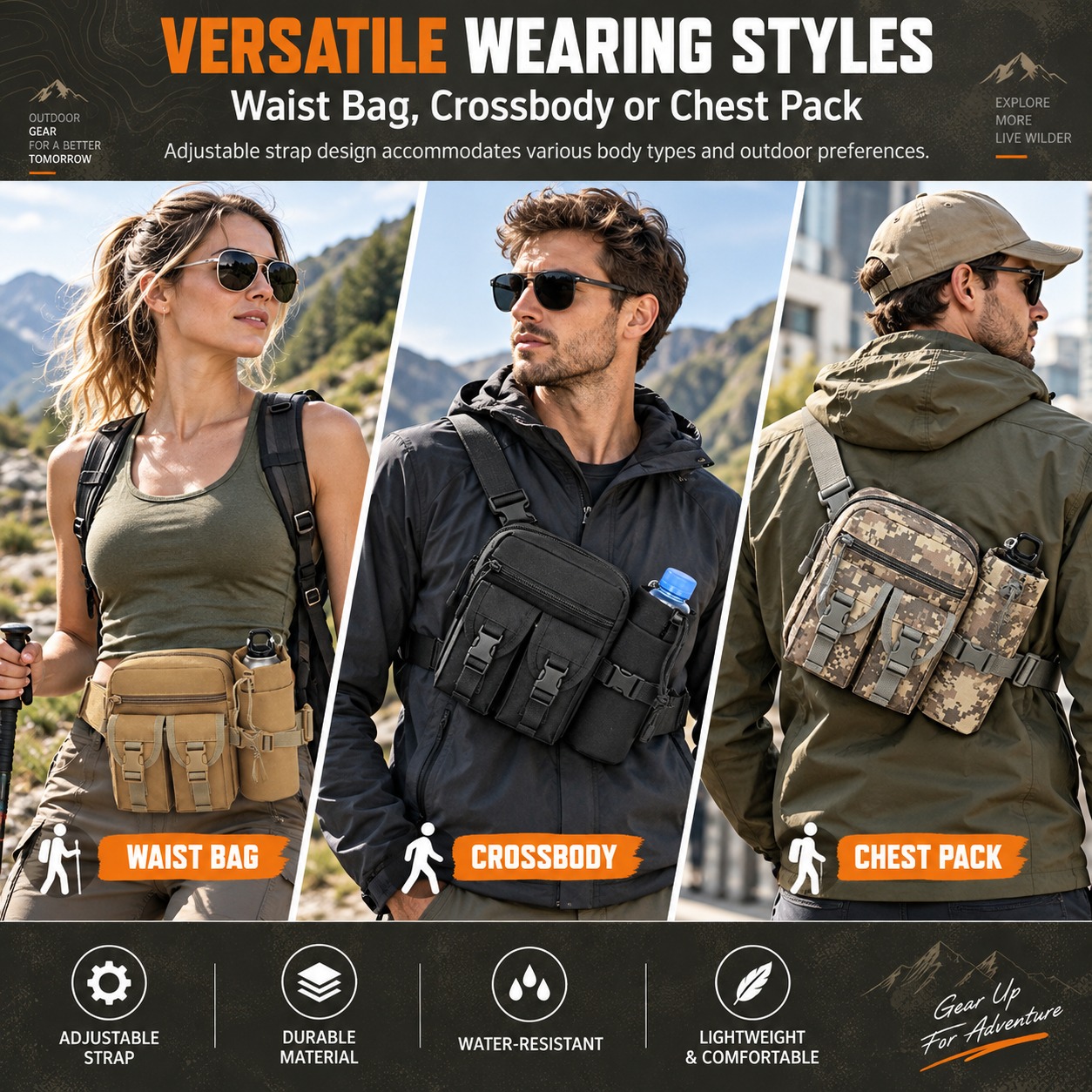 Multifunktionale Taktische Gür – Hiking Backpack Waterproof Bewertung und Preis